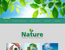 Tablet Screenshot of natureconsultoria.com
